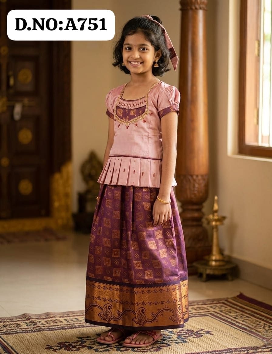 Pattu pavadai -A751