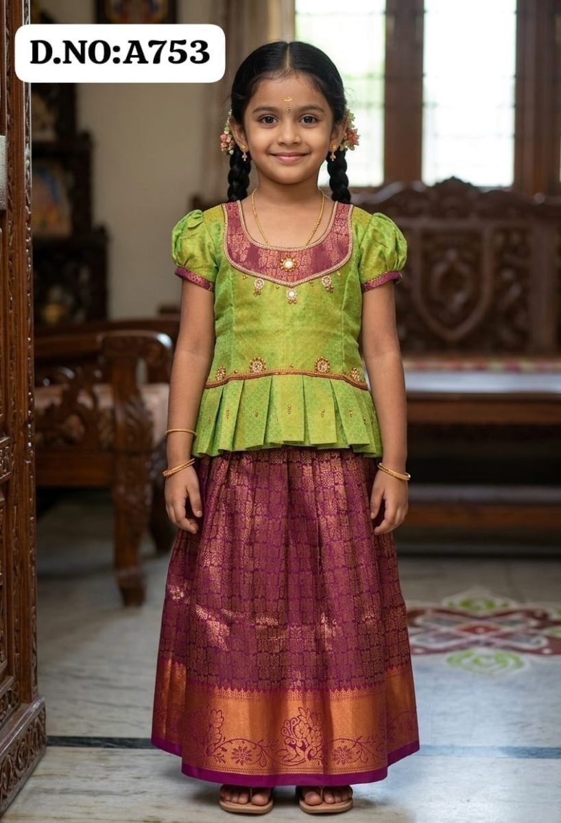Pattu pavadai -A753