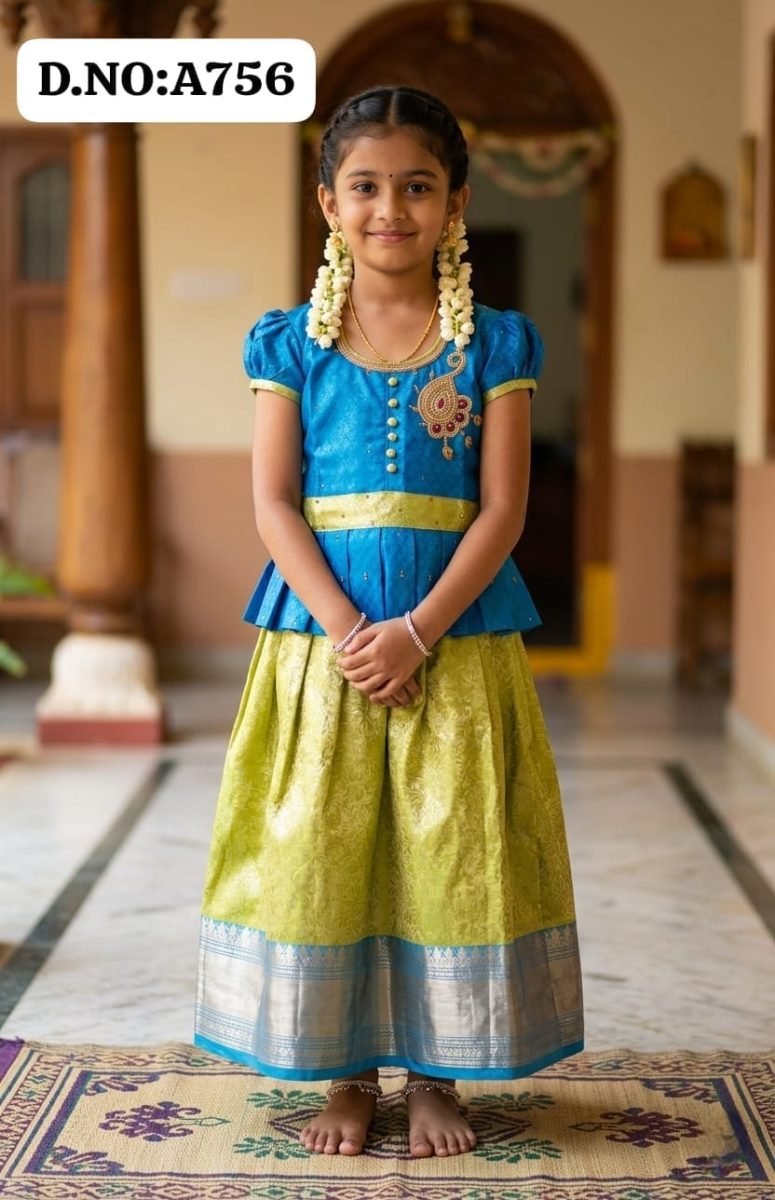 Pattu pavadai -A756