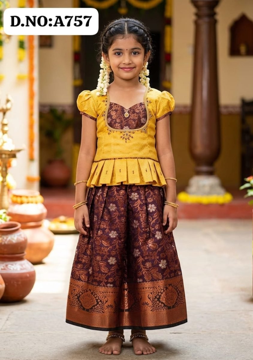 Pattu pavadai -A757