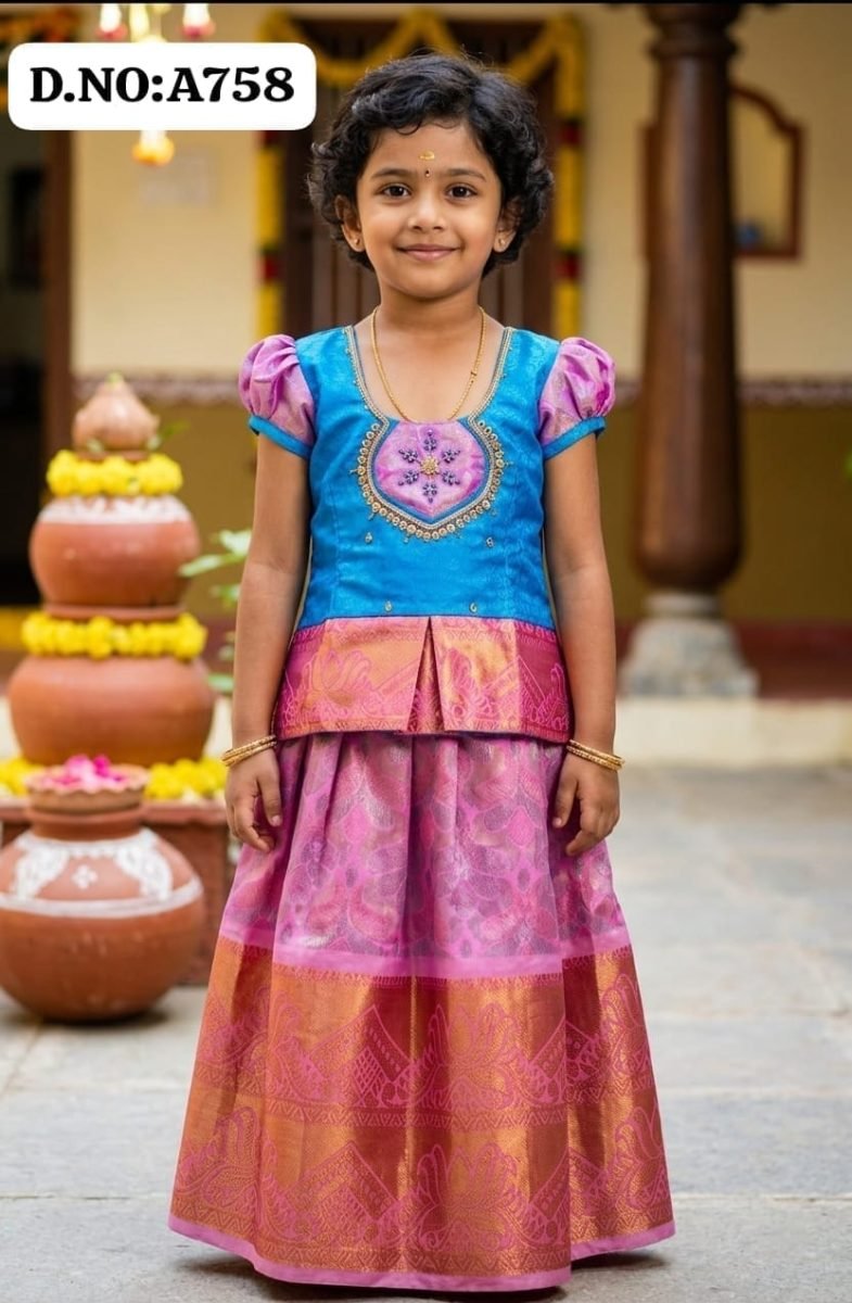 Pattu pavadai -A758