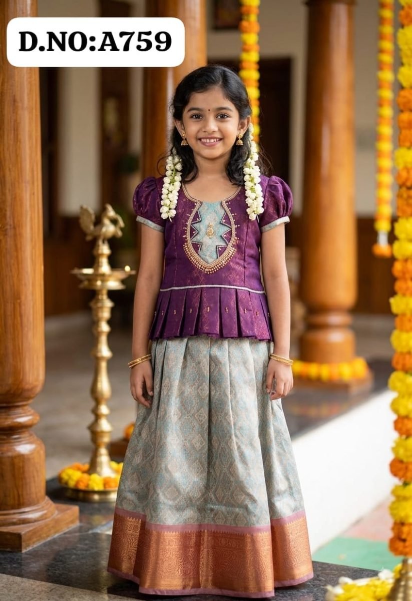 Pattu pavadai -A759