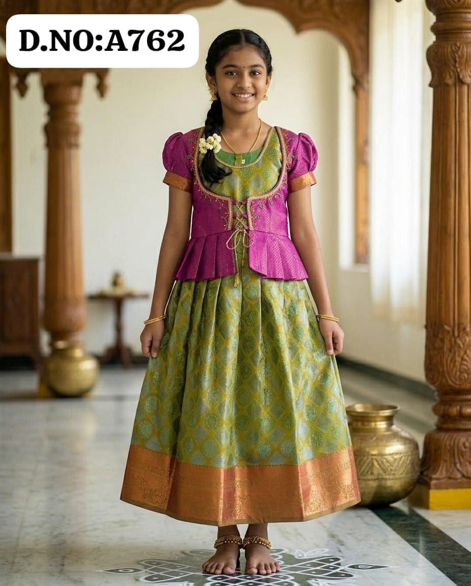 Pattu pavadai -A762