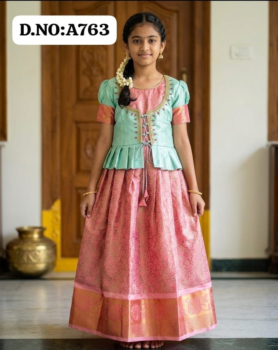 Pattu pavadai -A763
