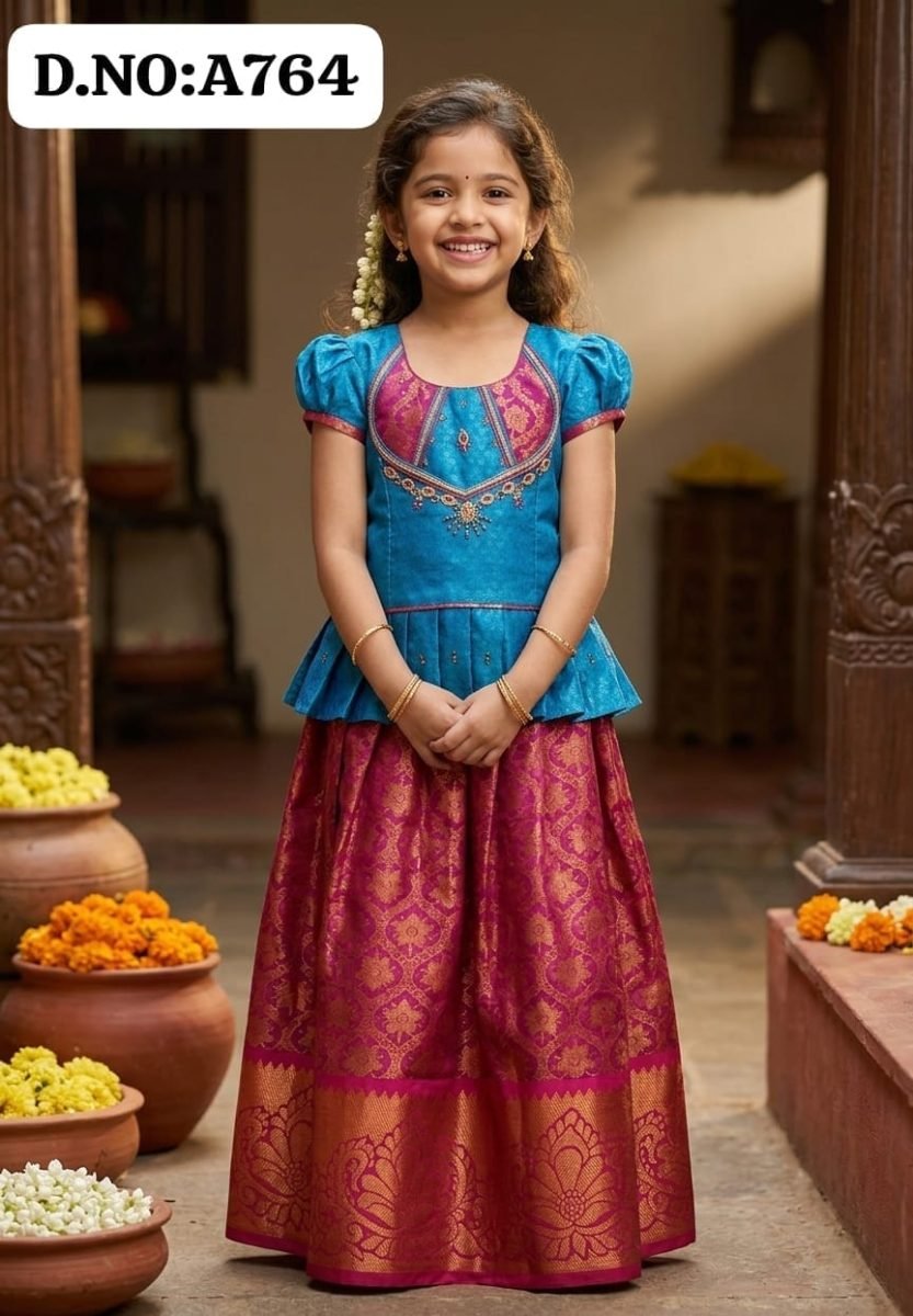 Pattu pavadai -A764