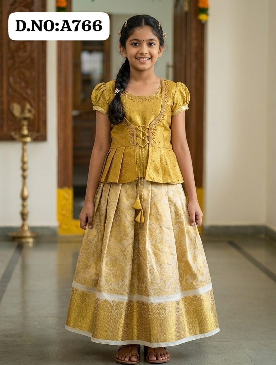 Pattu pavadai -A766