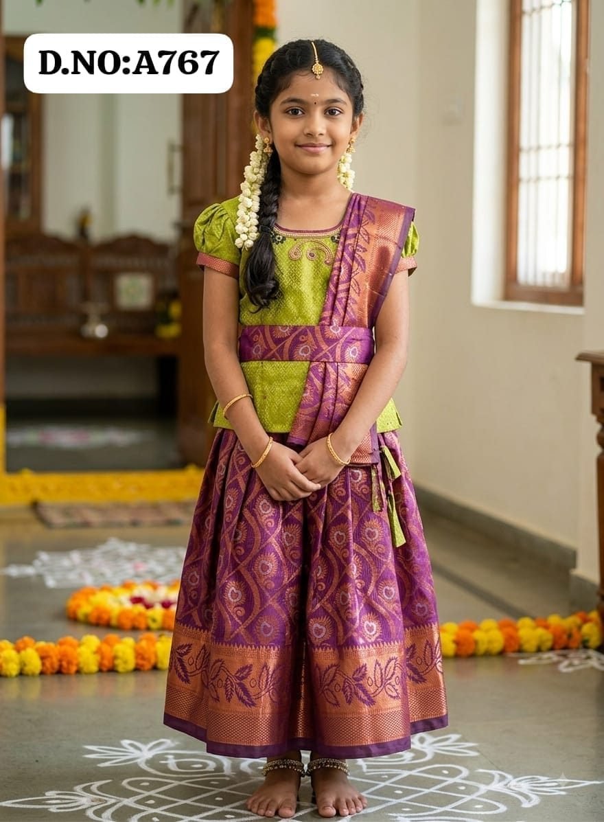 Pattu pavadai -A767