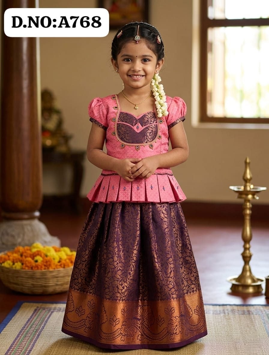 Pattu pavadai -A768
