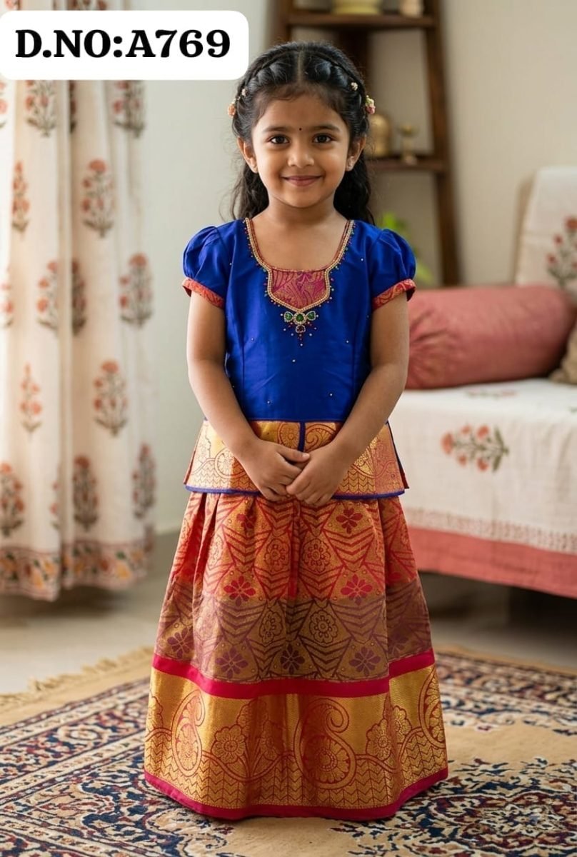 Pattu pavadai -A769