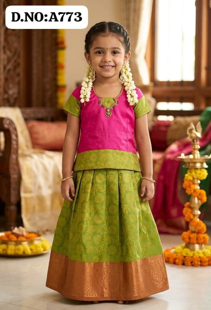 Pattu pavadai -A773