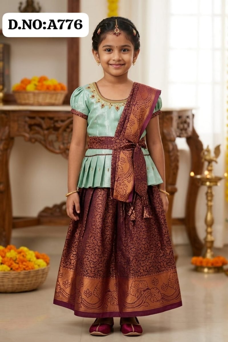 Pattu pavadai -A776