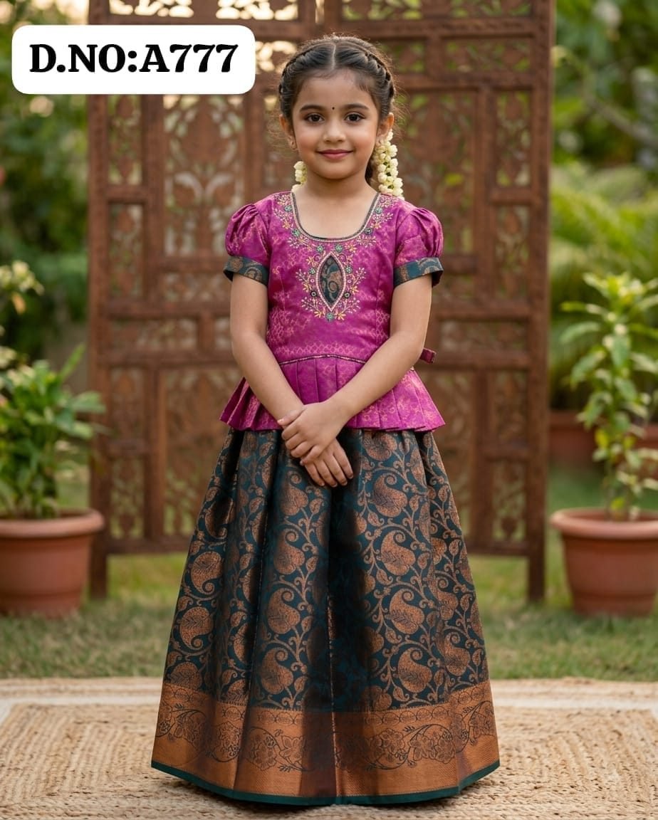 Pattu pavadai -A777